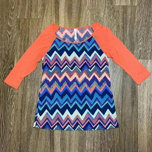 Womens Chevron Printed Shirt - S